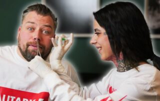 Vorsicht beim Piercing stechen